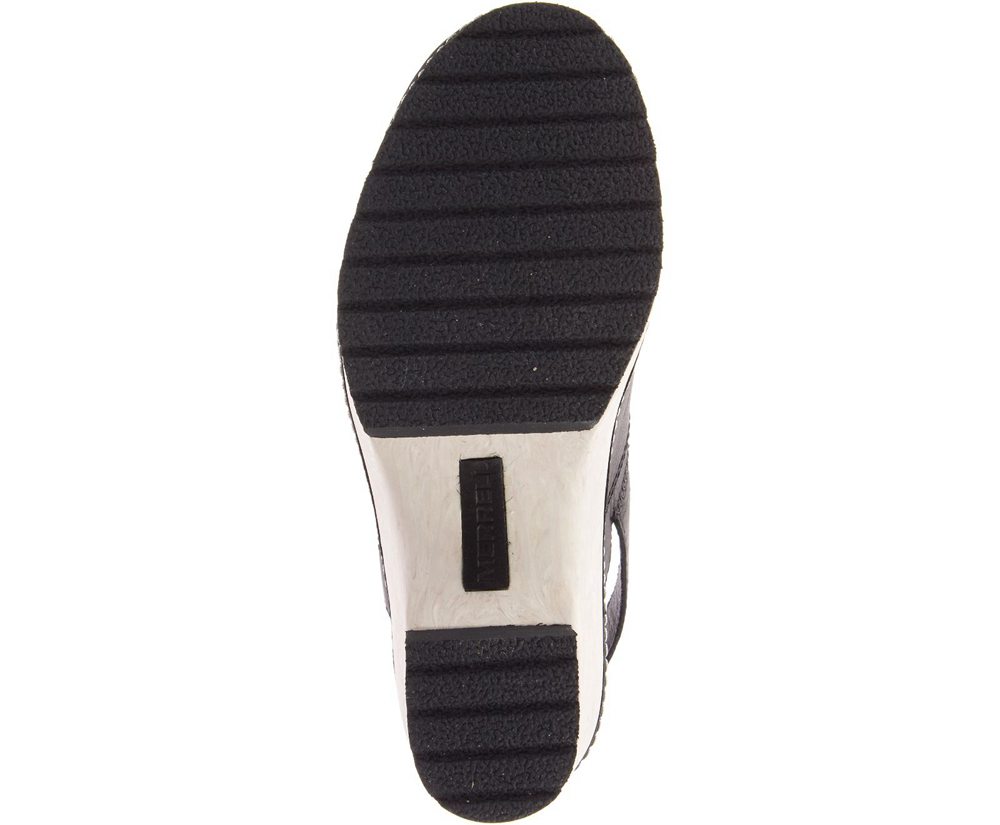 Sandálias Senhora - Merrell Halendi Backstrap - Pretas - OAM035984